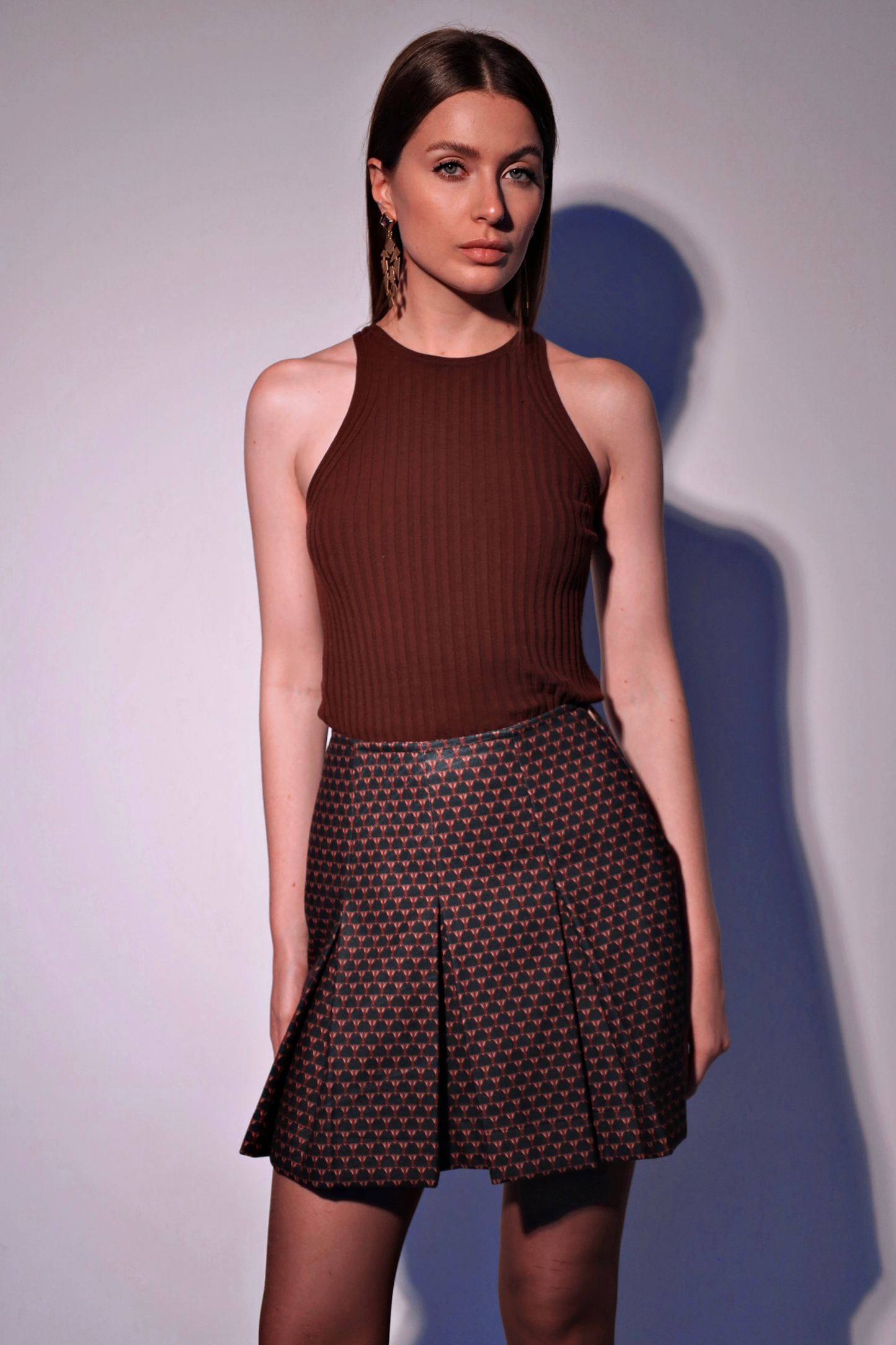 The Green Waterlily | Wool Skirt