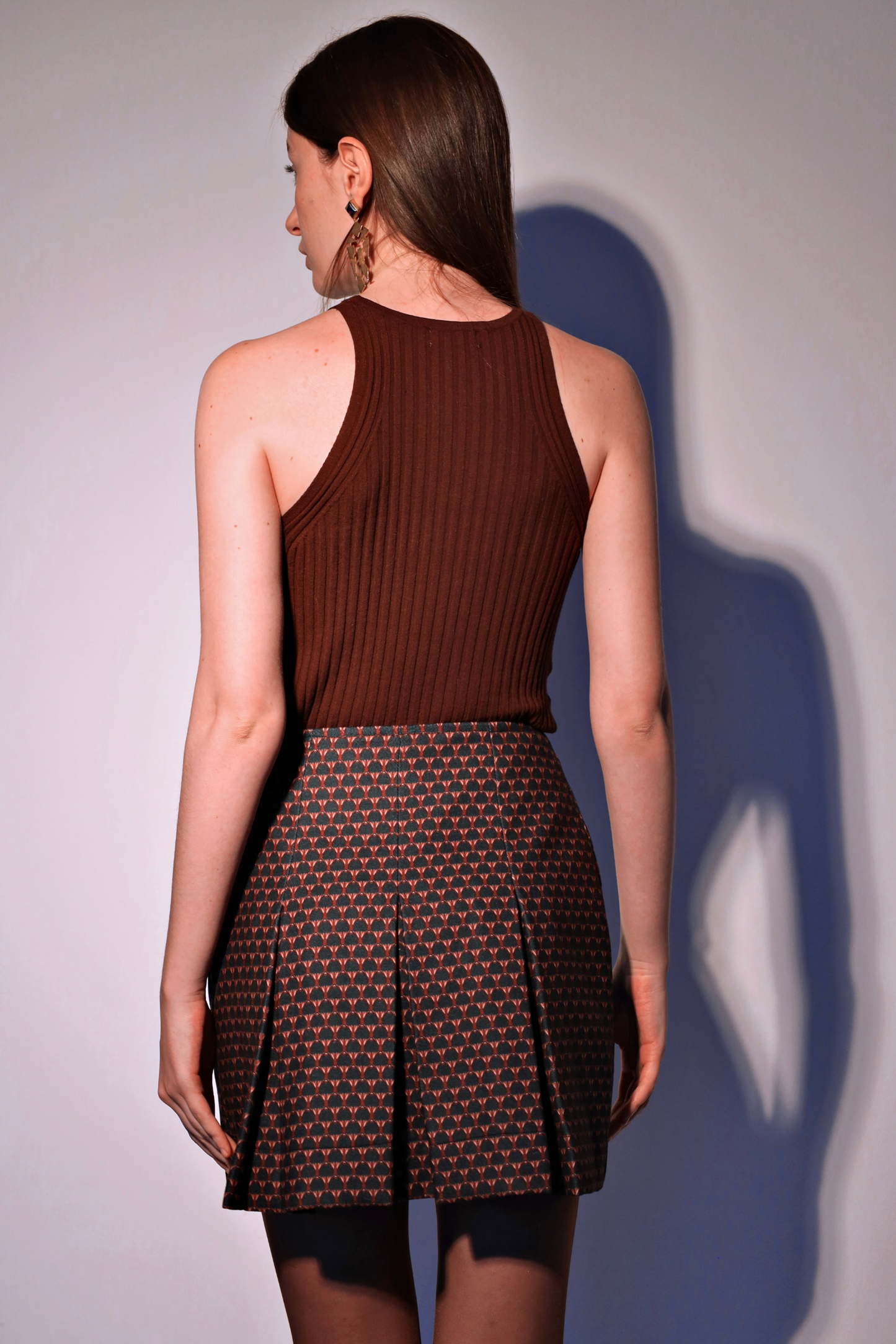 The Green Waterlily | Wool Skirt
