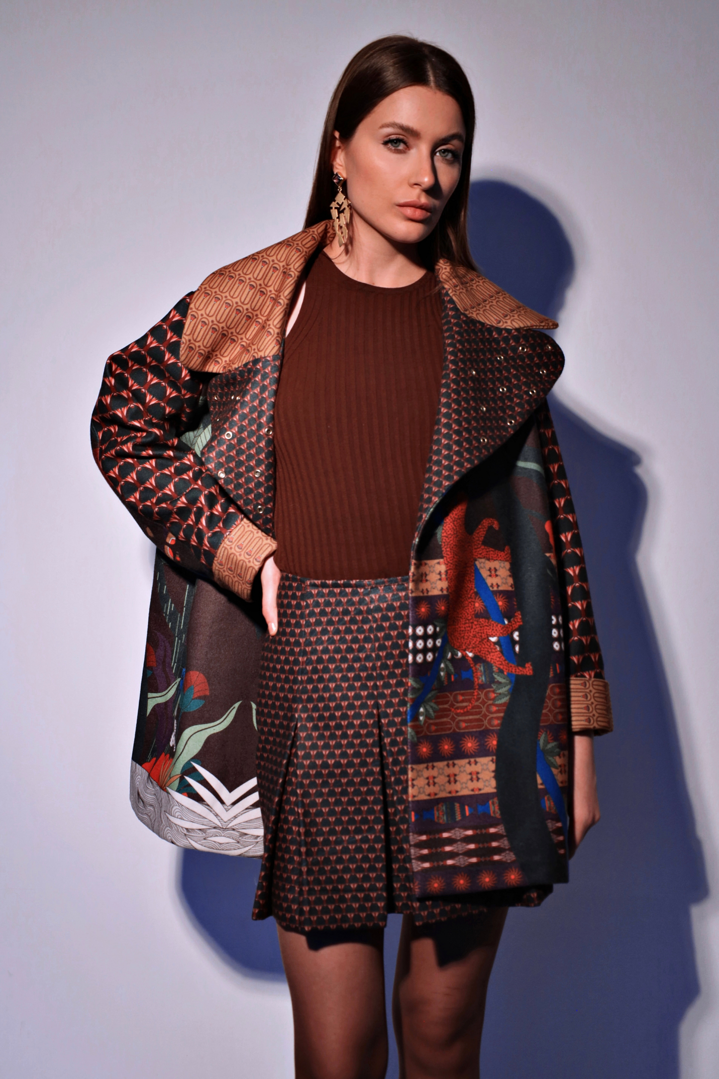 The Green Waterlily | Wool Skirt