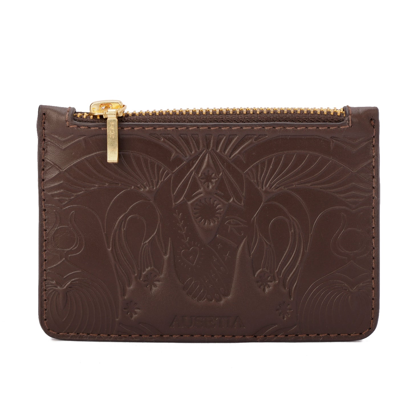Bound in Light | Brown Leather Mini Wallet