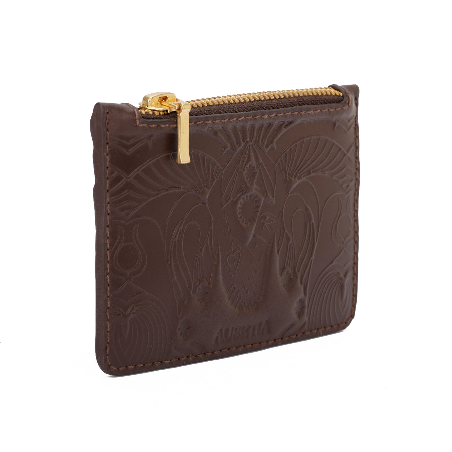 Bound in Light | Brown Leather Mini Wallet