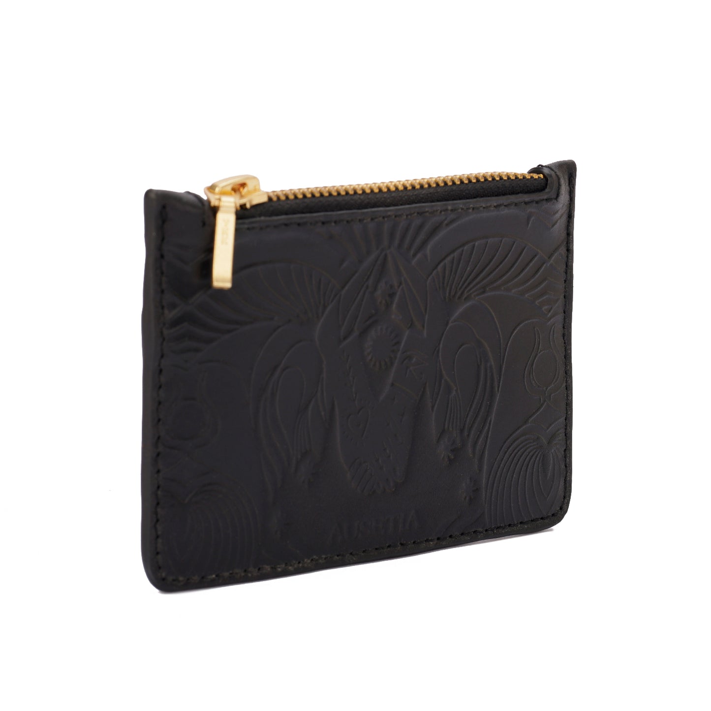 Bound in Light | Black Leather Mini Wallet
