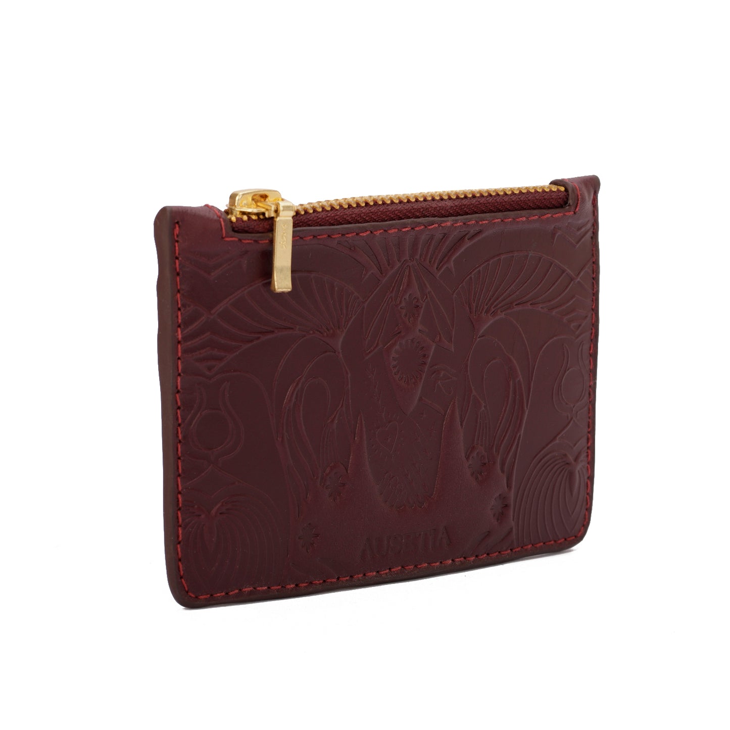 Bound in Light | Burgundy Leather Mini Wallet