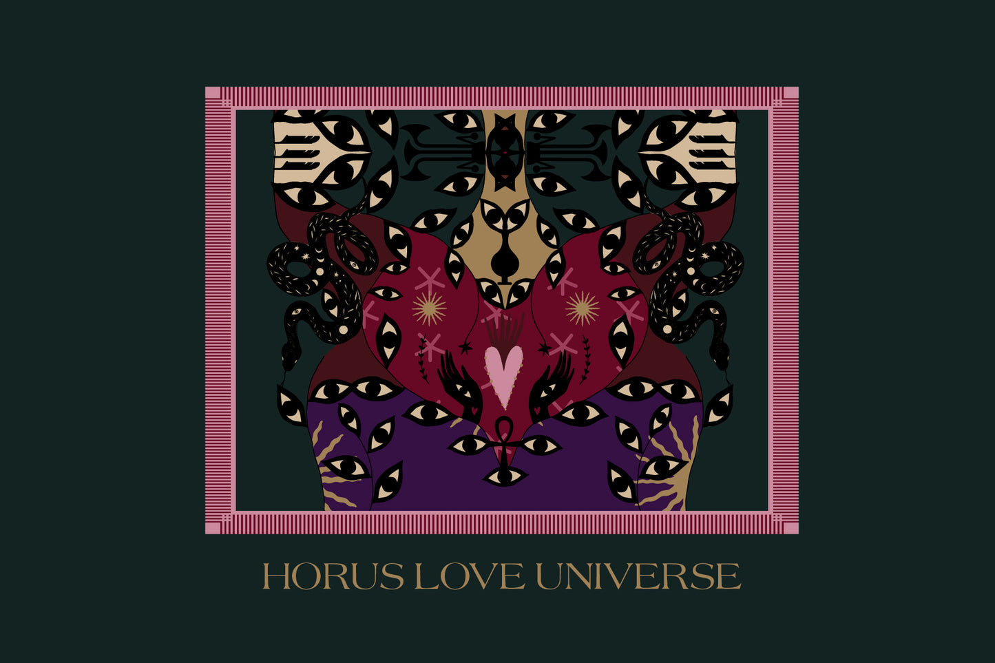 Horus Love Universe | Quilted Bomber Jacket