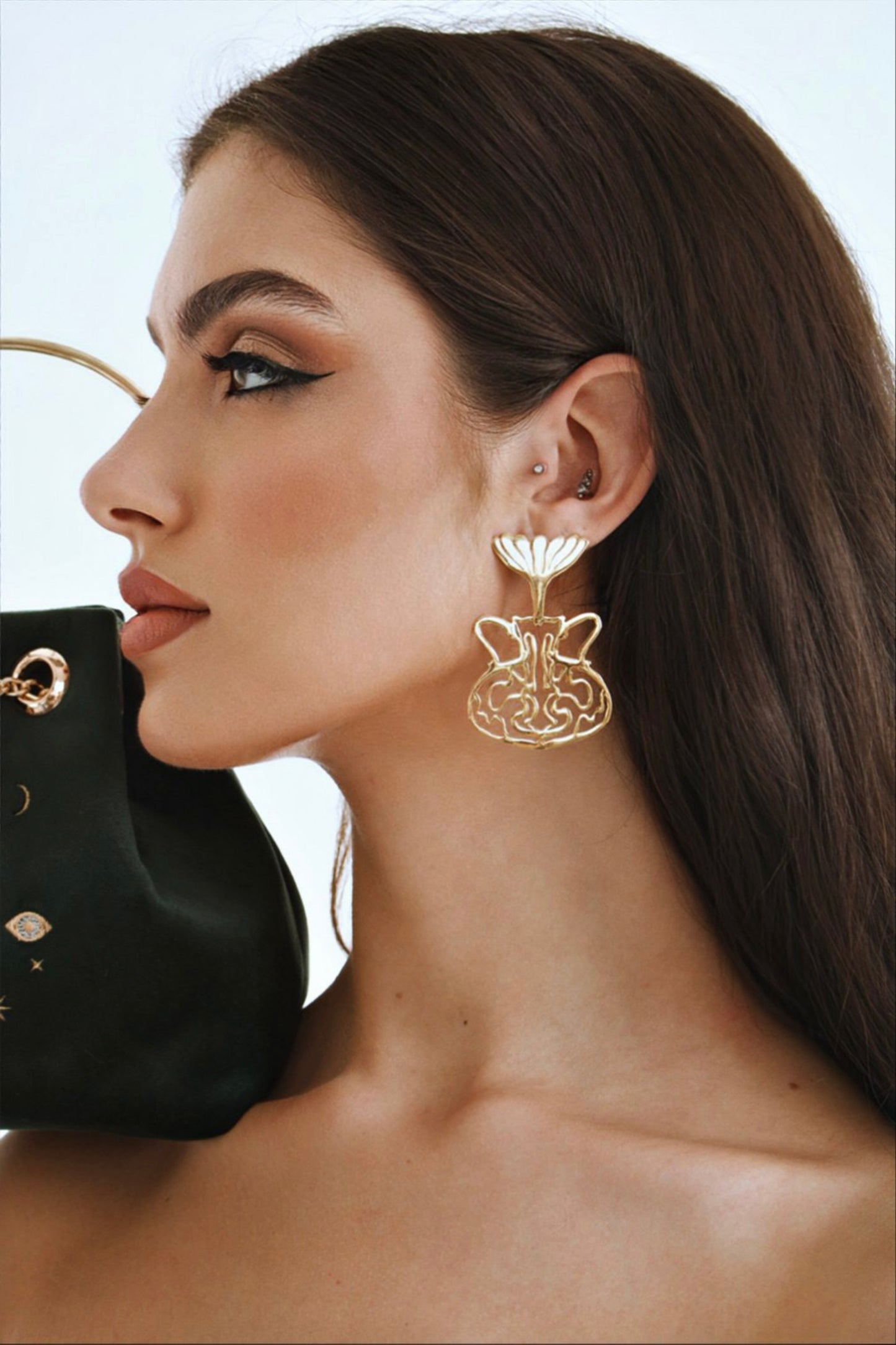 The Waterlily Amphora Earrings