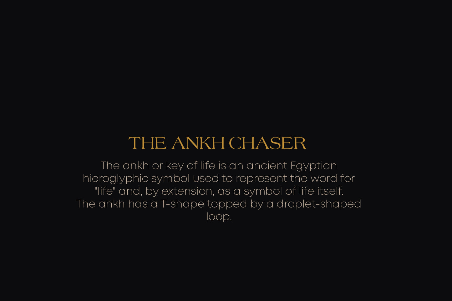 The Ankh Chaser | WaistCoat