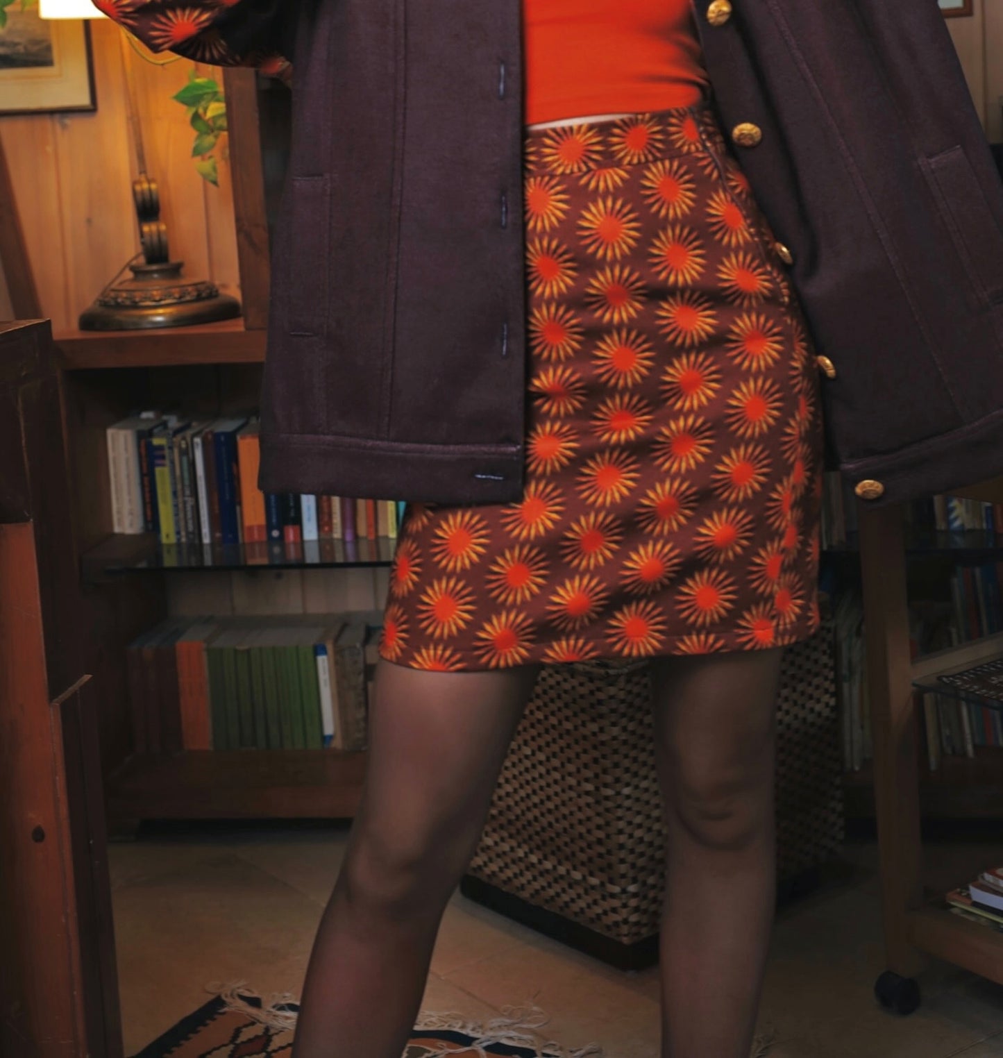 The Fiery Sun | Clay Wool Skirt