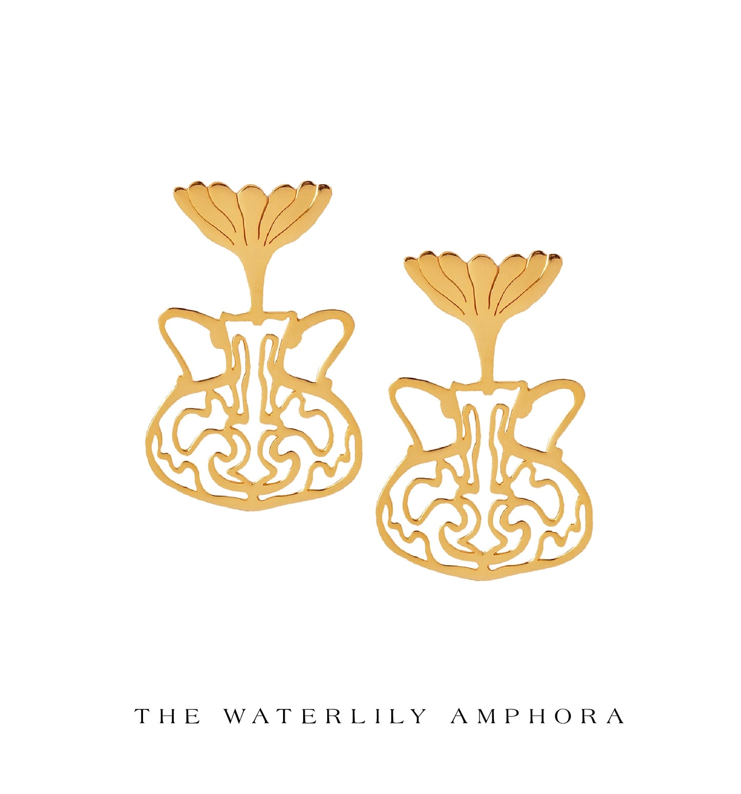 The Waterlily Amphora Earrings