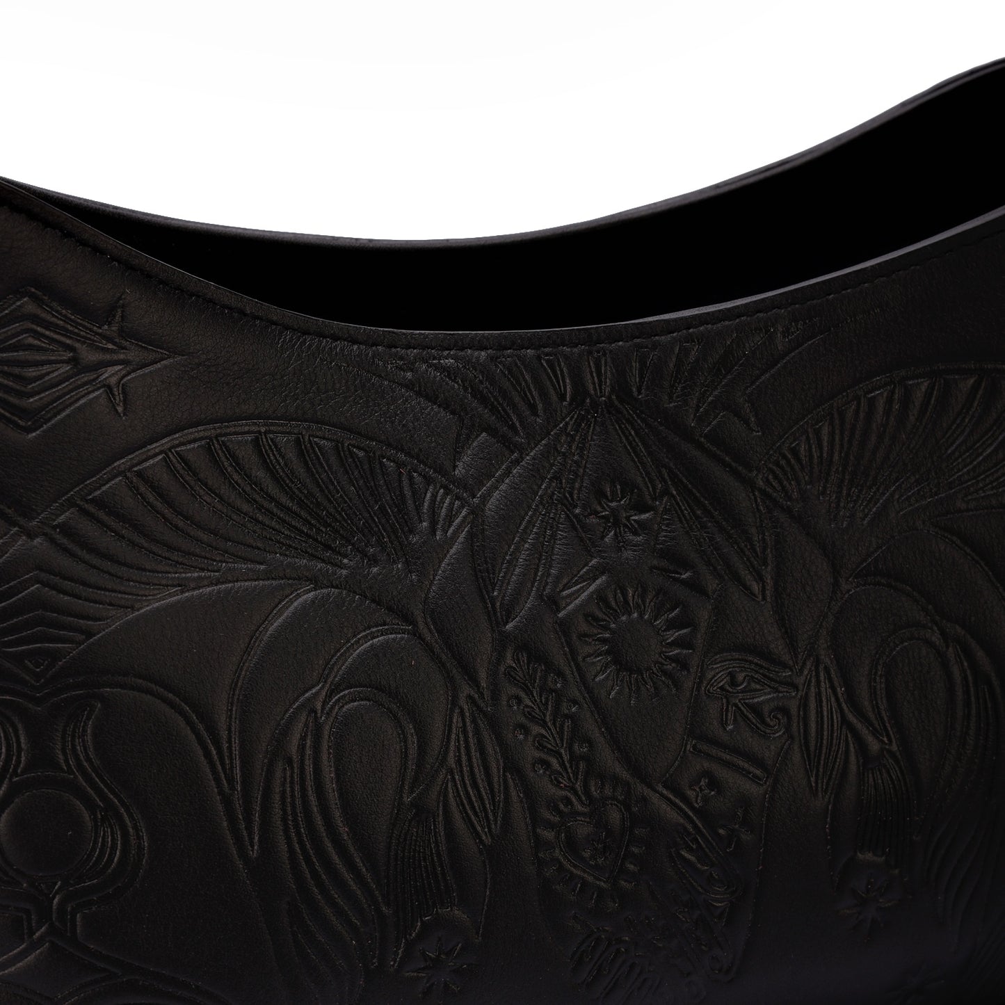 Bound in Light | Black Fringe Leather Bag