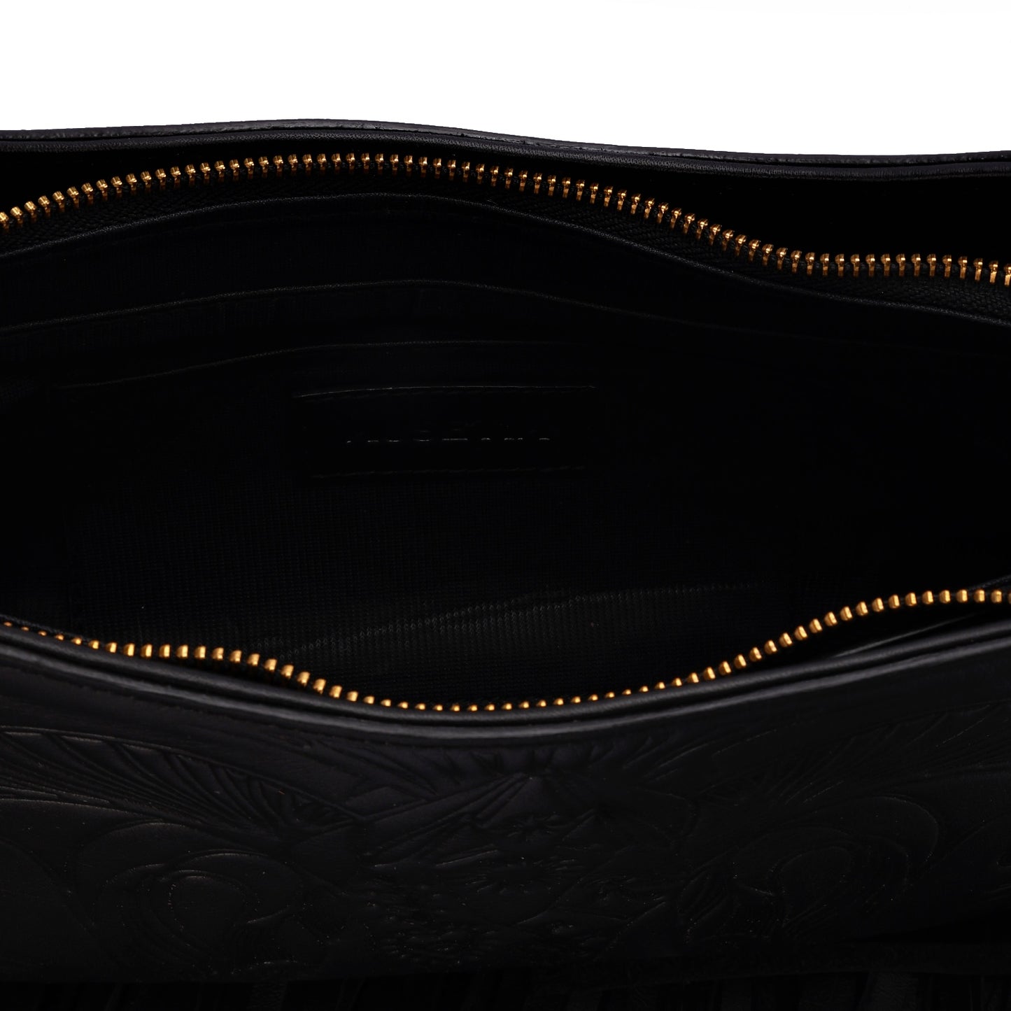 Bound in Light | Black Fringe Leather Bag