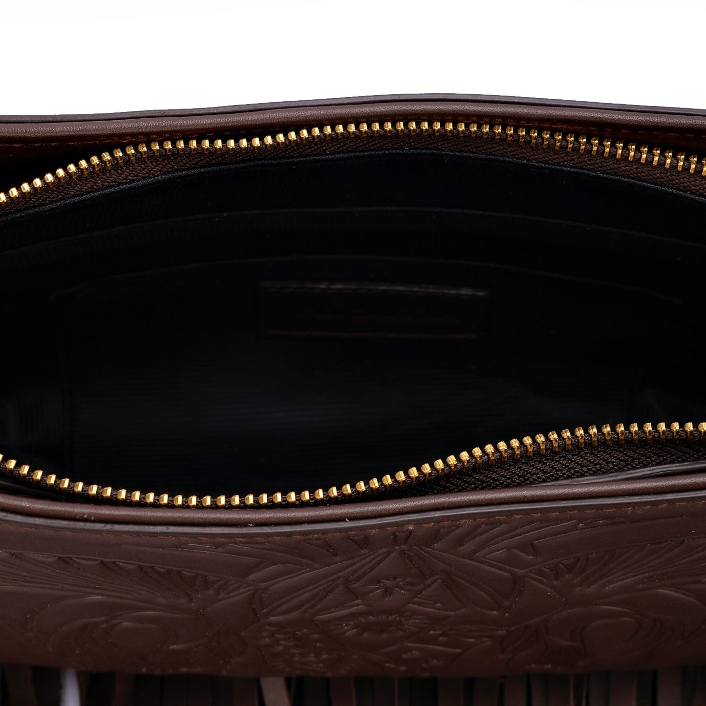 Bound in Light | Brown Fringe Leather Bag