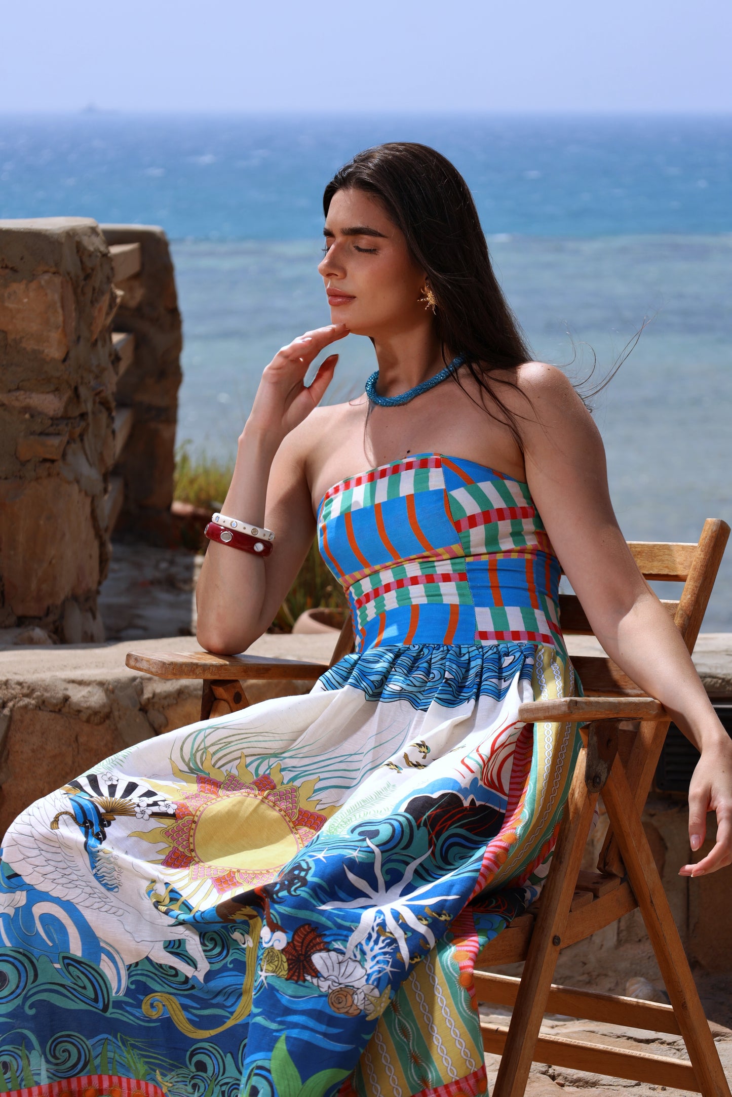 The Mystical Sun Mermaids | Linen Dress