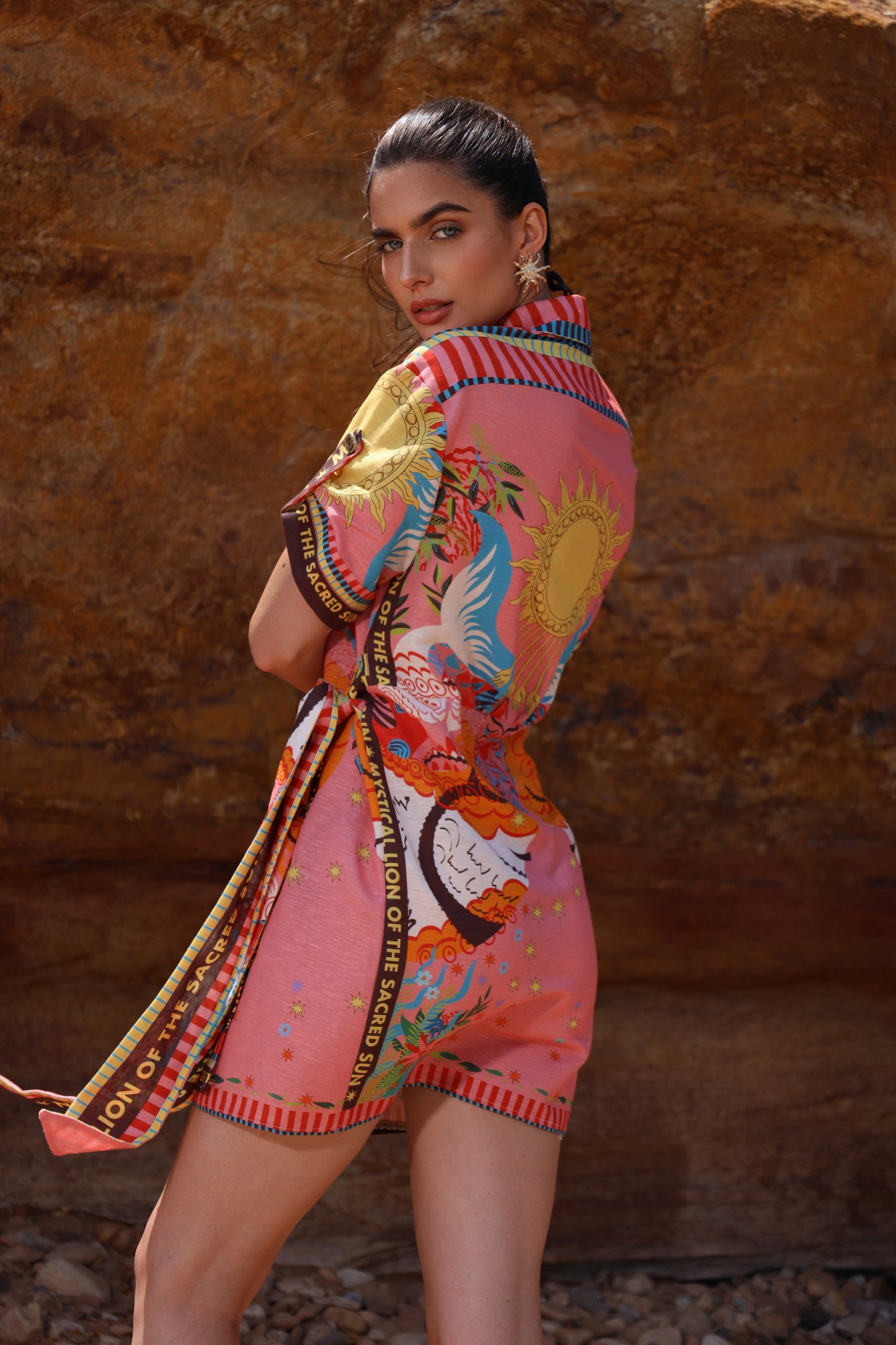 The Mystical Lion | Linen Dress