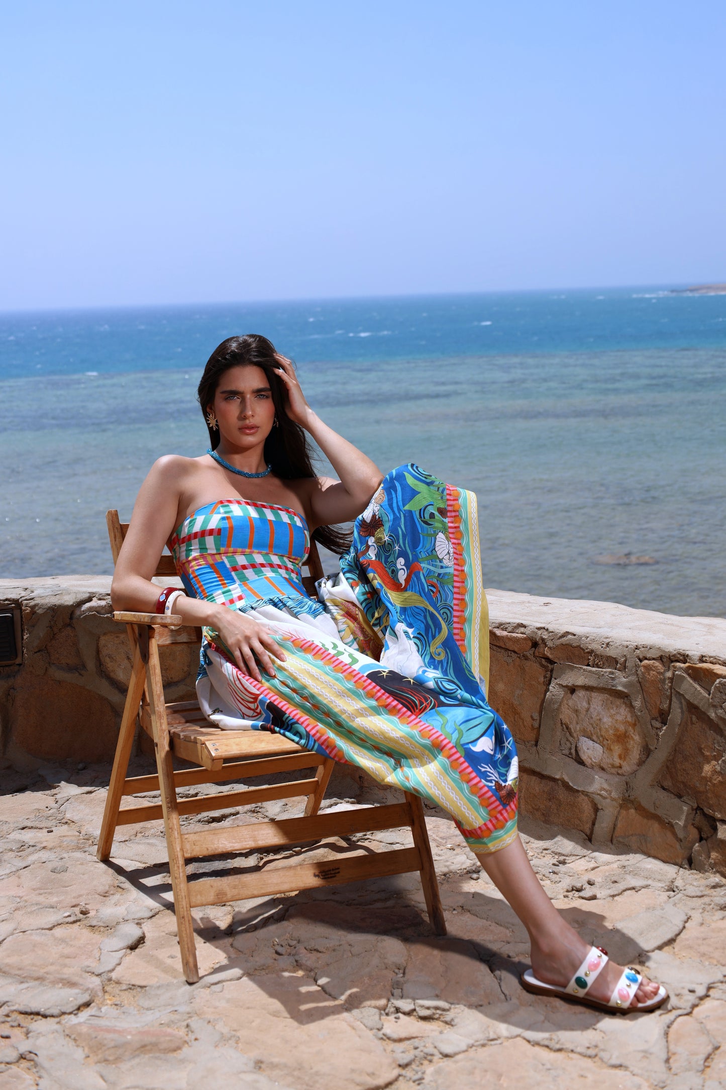 The Mystical Sun Mermaids | Linen Dress