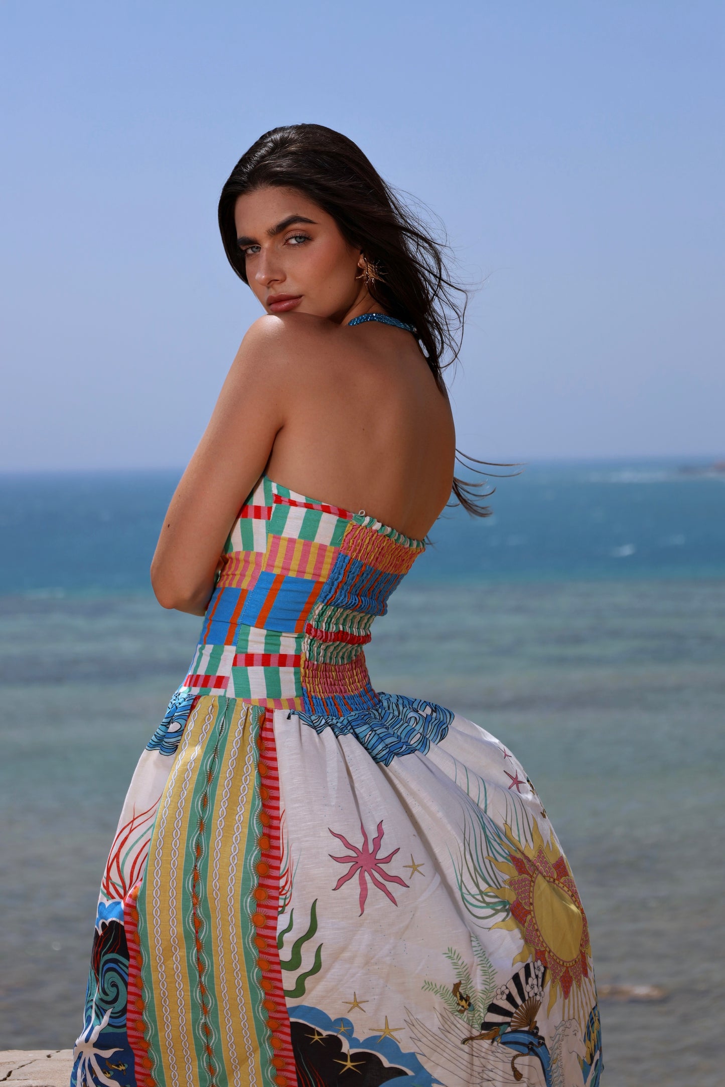 The Mystical Sun Mermaids | Linen Dress