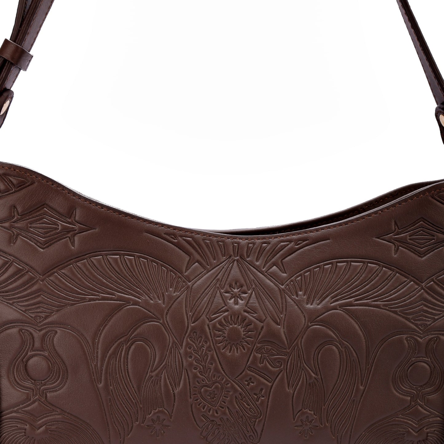 Bound in Light | Brown Fringe Leather Bag