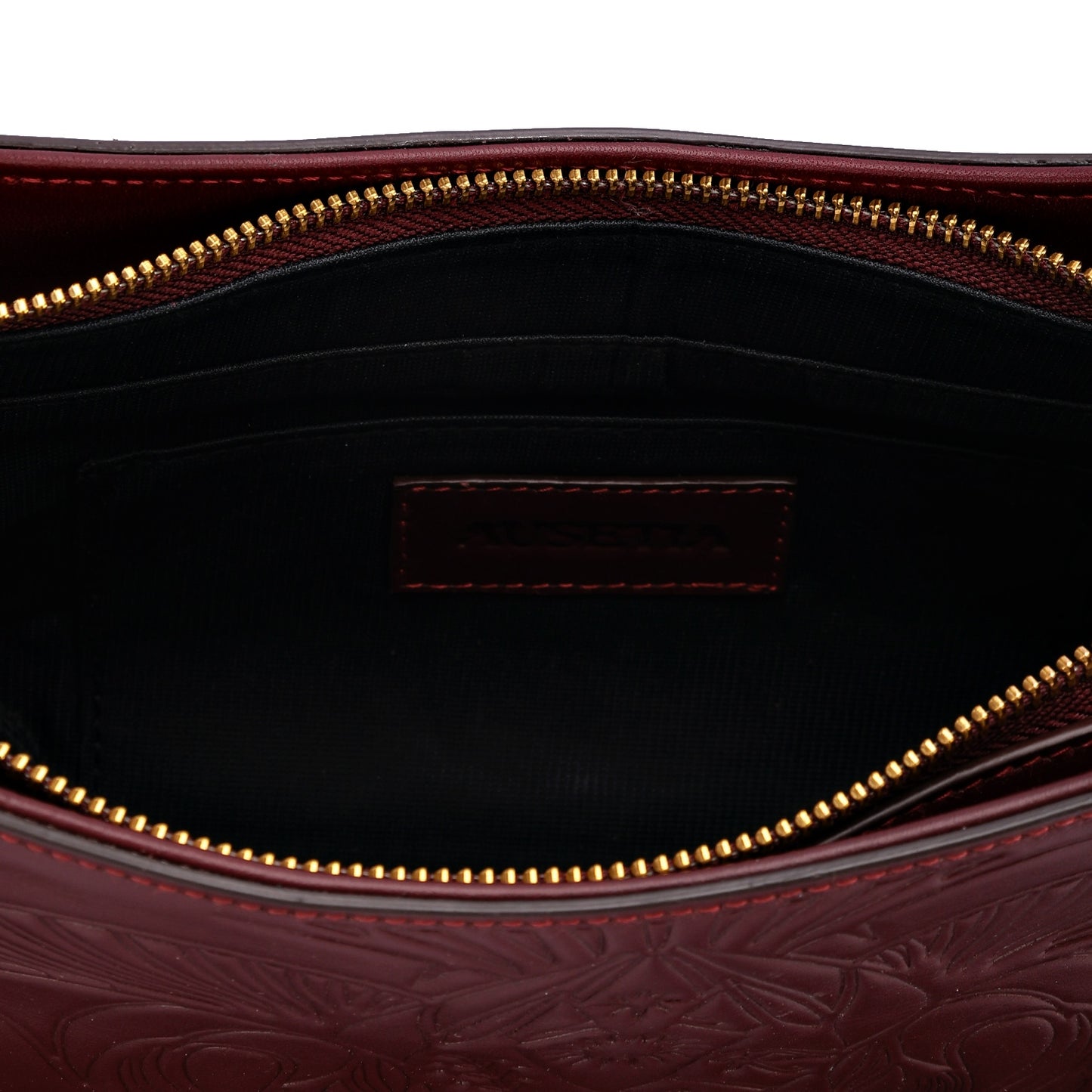 Bound in Light | Burgundy Fringe Leather Bag