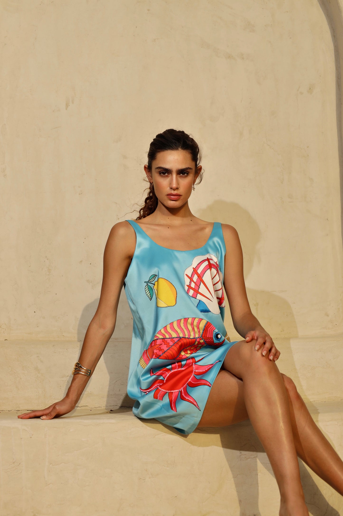 Sun & Citrus | Handmade Beaded Dress