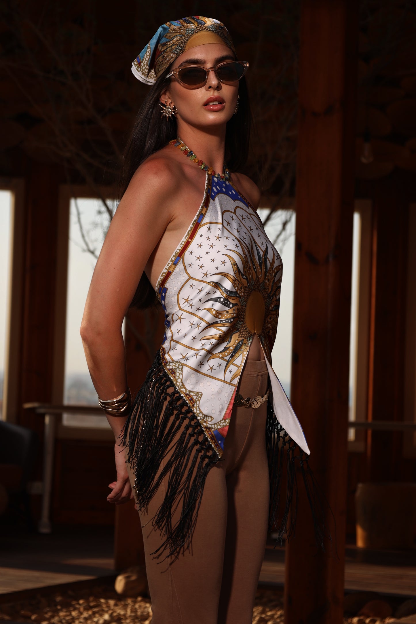 The Celestial Sun | Backless Top