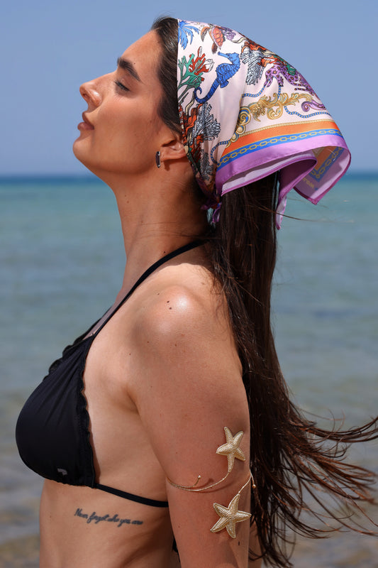 The Sunlit Reef | Mini Scarf