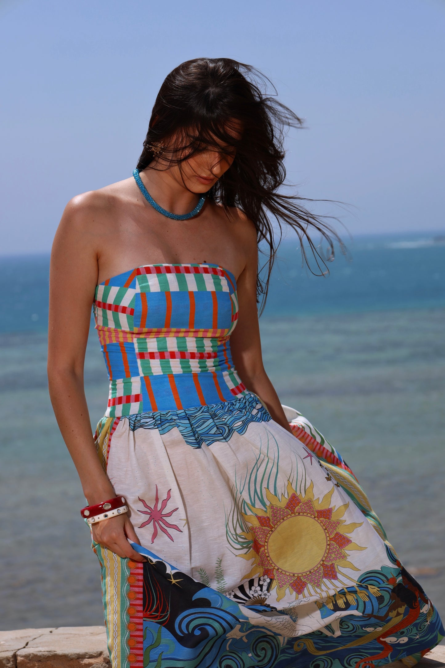 The Mystical Sun Mermaids | Linen Dress