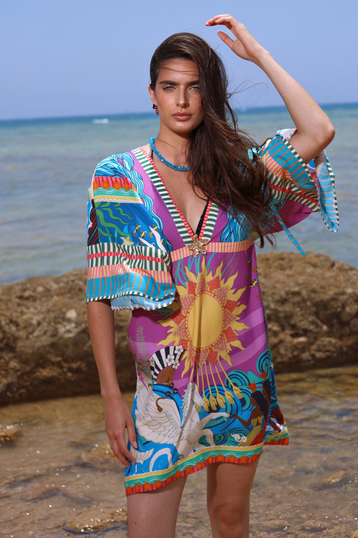 The Mystical Sun Mermaids | Cover Up Dress
