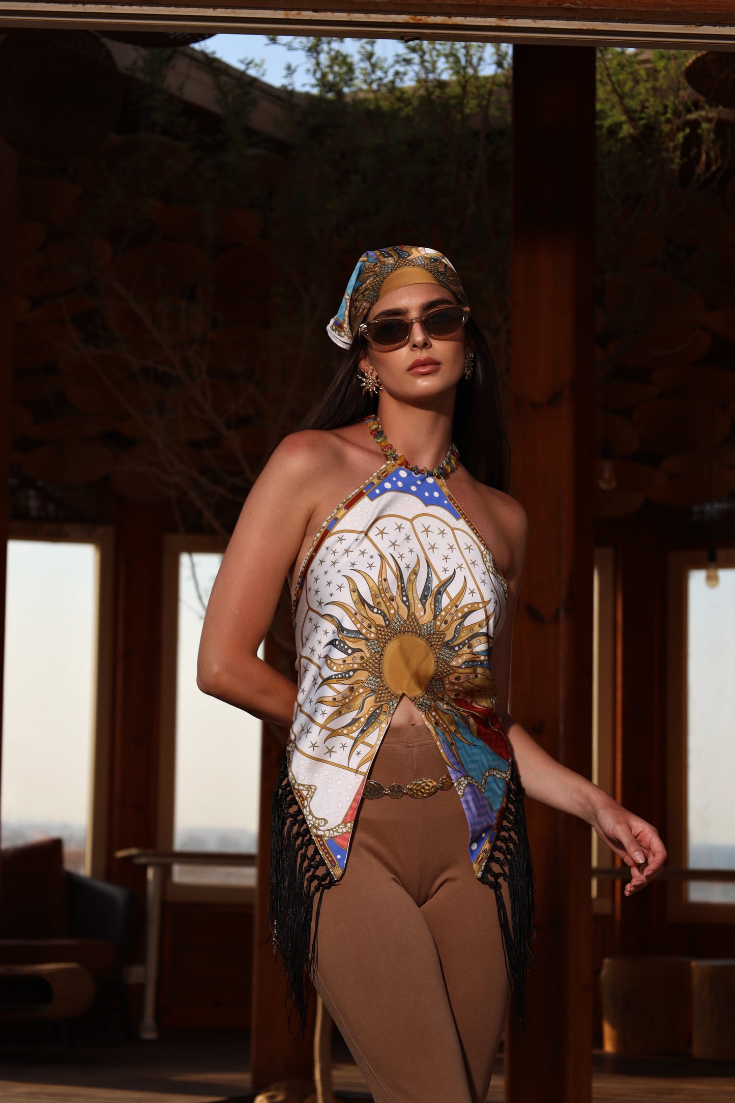 The Celestial Sun | Backless Top