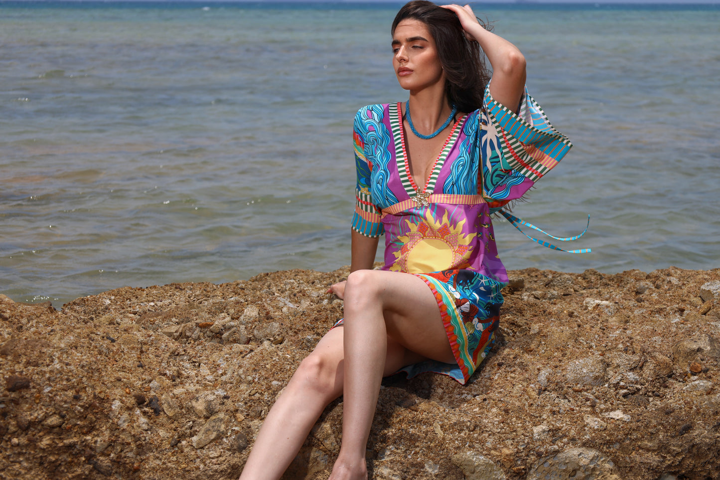 The Mystical Sun Mermaids | Cover Up Dress